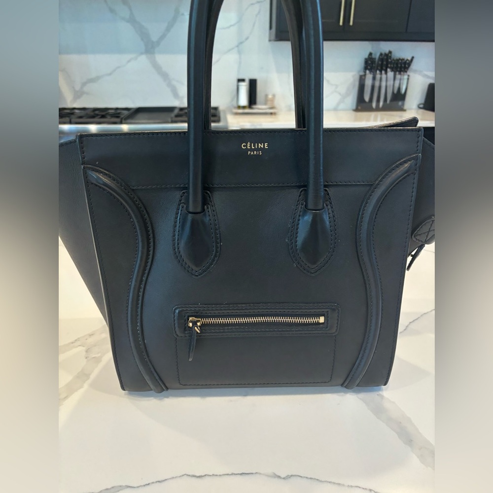Celine calfskin luggage tote